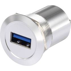 TRU COMPONENTS USB-08 USB vestavný konektor zásuvka, vestavná USB zásuvka typ A ⇔ USB zásuvka typ A Množství: 1 ks