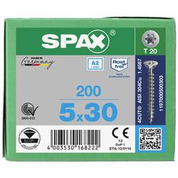 SPAX 1197000500303 R 88091 Senkkopf T-STAR šroub se zápustnou hlavou 5 mm 30 mm T-STAR plus nerezová ocel A2 200 ks