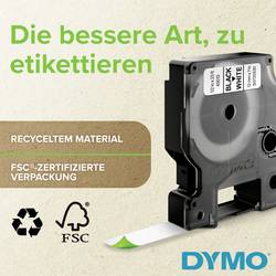 etikety DYMO D1 40913 polyester Barva pásky: bílá Barva písma:černá 9 mm 7 m