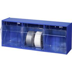 Allit 464410 skladové oddělení se sklopnými krabicemi VarioPlus ProFlip 3 (š x v x h) 600 x 240 x 200 mm modrá, transparentní 1 ks