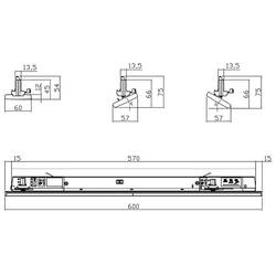 Deko Light Linear Pro LED pásové reflektory 3fázové 20 W LED Dopravní bílá (RAL 9016)