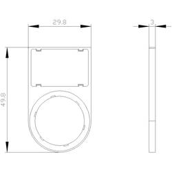 Siemens 3SU1900-0AS10-0AA0 3SU19000AS100AA0 štítek s popisem plochý 10 ks