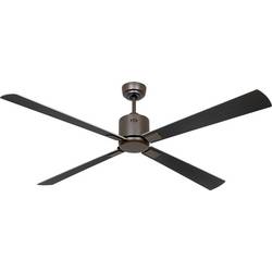CasaFan ECO NEO III 152 BZ-WN/SI WiFi Flügel Wenge/silber stropní ventilátor 27 W (Ø x v) 152 cm x 360 mm bronzová s dálkovým ovládáním, s časovačem, vhodný i