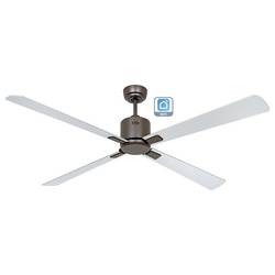 CasaFan ECO NEO III 152 BZ-WN/SI WiFi Flügel Wenge/silber stropní ventilátor 27 W (Ø x v) 152 cm x 360 mm bronzová s dálkovým ovládáním, s časovačem, vhodný i