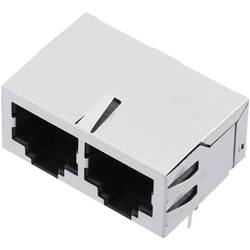 encitech 3259-0010-05, konektor RJ, zásuvka, vestavná horizontální, kov, 1 ks