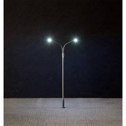 Faller H0 pouliční lampa dvojité hotový model 180201 1 ks