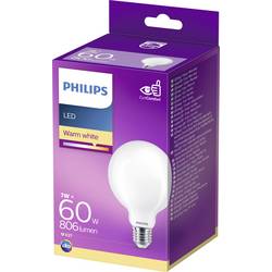 Philips LED 76469200 LED Energetická třída (EEK2021) E (A - G) E27 kulatý tvar 7 W = 60 W teplá bílá (Ø x d) 9.5 cm x 14 cm 1 ks