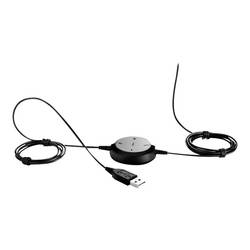 Jabra Evolve 20 Headset otevřená (On Ear) kabelová stereo černá Redukce šumu mikrofonu headset, regulace hlasitosti Počítače