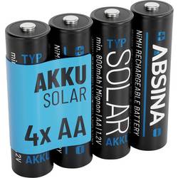 Absina akumulátor AA, Ni-MH, 1.2 V, 4 ks