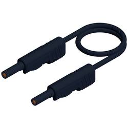 Hirschmann Test & Measurement MLB 50/1 V sw měřicí kabel lamelová zástrčka 4 mm lamelová zástrčka 4 mm 0.50 m černá 1 ks