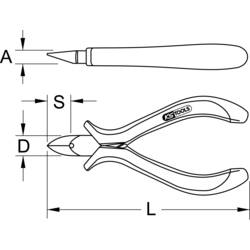 KS Tools 500.7024 5007024 boční štípací kleště 120 mm