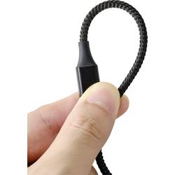Renkforce USB kabel USB 2.0 USB-A zástrčka, USB-C ® zástrčka 1.00 m černá magnetická zástrčka RF-4746076