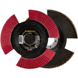 Rhodius 210654 VISION SPEED vějířovitý brusný kotouč Průměr 115 mm Ø otvoru 22.23 mm Zrnitost 80 nerezová ocel 1 ks