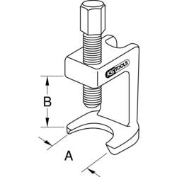 Univerzální kloubový svorník, 23 mm KS Tools 670.0061