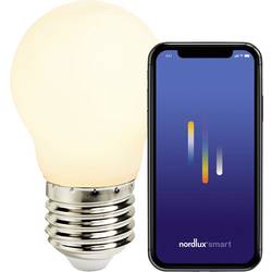 Nordlux 2170062701 žárovka Energetická třída (EEK2021) E (A - G) E27 kulatý tvar teplá až studená bílá (Ø) 45 mm ovládání přes mobilní aplikaci, stmívatelná 1