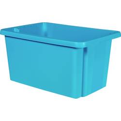 Curver 225414 otočný stohovací zásobník , ESSENTIALS Drehstapelbox 45L, blau, stohovatelné, modrá, 1 ks