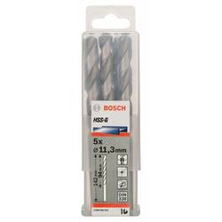 Bosch Accessories 2608585532 HSS kovový spirálový vrták 11.3 mm Celková délka 142 mm broušený DIN 338 válcová stopka 5 ks