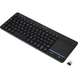 Renkforce RF-WLTKB-300 bezdrátový klávesnice německá, QWERTZ černá integrovaný touchpad