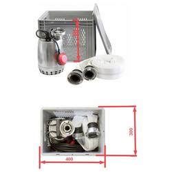 Calpeda C600001306 HWK 220 ponorné čerpadlo pro užitkovou vodu jednostupňové, se sadou pro zásobování vodou 220 l/min 13 m