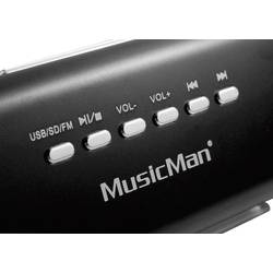 Technaxx MusicMan MA Lautsprecher mini reproduktor AUX, FM rádio, USB, SD paměť. karta černá