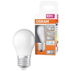 OSRAM HOMELIGHTING 4099854021961 LED Energetická třída (EEK2021) F (A - G) E27 Kulové svítidlo (miniaturní) 4.9 W = 40 W studená bílá (Ø x v) 45 mm x 45 mm 1 ks