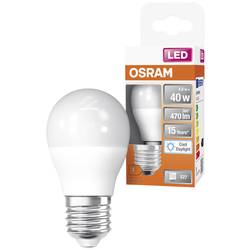 OSRAM HOMELIGHTING 4099854021961 LED Energetická třída (EEK2021) F (A - G) E27 Kulové svítidlo (miniaturní) 4.9 W = 40 W studená bílá (Ø x v) 45 mm x 45 mm 1 ks