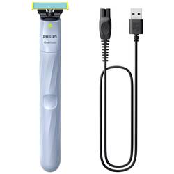 Philips Bodycare OneBlade 1st Shave QP1324/20 zastřihovač nosních chloupků nebeská modř