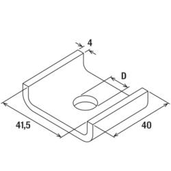 Fischer Halteklaue HK 41 8,5 gvz spojovací prvek ocel 547492 50 ks