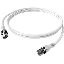 Easylan CPP1OWAWAW0020 RJ45 síťové kabely, propojovací kabely CAT 6A S/FTP 2.00 m bílá dvoužilový stíněný, bez halogenů, samozhášecí 1 ks