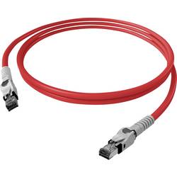 Easylan CP1ORMSMS0020 RJ45 síťové kabely, propojovací kabely CAT 6A S/FTP 2.00 m červená (jasná) dvoužilový stíněný, bez halogenů, samozhášecí 1 ks
