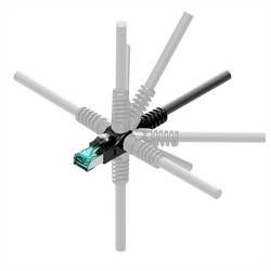 Easylan CP1OYMSMS0030 RJ45 síťové kabely, propojovací kabely CAT 6A S/FTP 3.00 m žlutá dvoužilový stíněný, bez halogenů, samozhášecí 1 ks