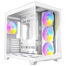 Antec C5 ARGB midi tower PC skříň bílá boční okno, prachový filtr, 4 předinstalované LED ventilátory