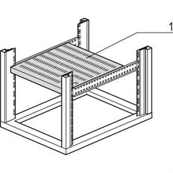nVent SCHROFF 22117851 Shelf (š x h) 600 mm x 600 mm 1 ks
