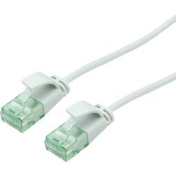 roline recycled material 21.45.3404 RJ45 síťové kabely, propojovací kabely CAT 6A U/UTP 1.50 m šedá nestíněný, extrémně tenký , PVC plášť 1 ks