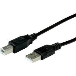 roline recycled material USB kabel USB 2.0 USB-A zástrčka, USB-B zástrčka 0.80 m černá stíněný 11.45.8808