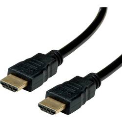 roline recycled material HDMI kabel Zástrčka HDMI-A, Zástrčka HDMI-A 5.00 m černá 11.45.5735 standardní HDMI, bez halogenů, krytí TPE HDMI kabel