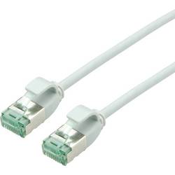 roline recycled material 21.45.3305 RJ45 síťové kabely, propojovací kabely CAT 6A U/FTP 2.00 m šedá nestíněný, extrémně tenký , PVC plášť 1 ks