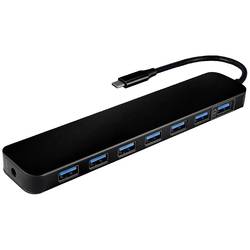 Value 14.99.5040 USB Hub 7 portů USB-A USB 3.2 Gen1 5 GBit/s s konektorem USB C černá