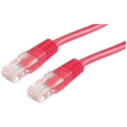 Roline 21.15.0561 RJ45 síťové kabely, propojovací kabely CAT 5e U/UTP 5.00 m červená (jasná) nestíněný 1 ks