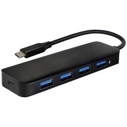 Value 14.99.5039 USB Hub 4 porty USB-A USB 3.2 Gen1 5 GBit/s s konektorem USB C černá