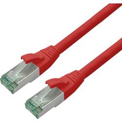 roline recycled material 21.45.3217 RJ45 síťové kabely, propojovací kabely CAT 6A S/FTP 10.00 m červená (jasná) dvoužilový stíněný, dvoužilový stíněný, PVC