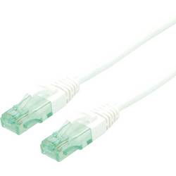 roline recycled material 21.45.3187 RJ45 síťové kabely, propojovací kabely CAT 6A U/UTP 0.30 m bílá nestíněný, PVC plášť 1 ks