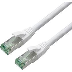 roline recycled material 21.45.3265 RJ45 síťové kabely, propojovací kabely CAT 6A S/FTP 5.00 m bílá dvoužilový stíněný, dvoužilový stíněný, PVC plášť 1 ks