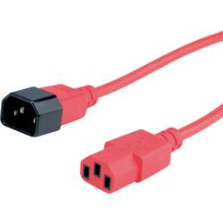 Roline 19.08.1525 napájecí kabel červená (jasná) 0.80 m PVC plášť