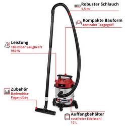 Einhell TC-VC 1240 S 2347400 mokrý/suchý vysavač 12 l