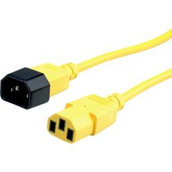 Roline 19.08.1521 napájecí kabel žlutá 1.80 m PVC plášť