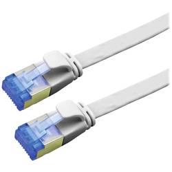 Value 21.99.2115 RJ45 síťové kabely, propojovací kabely CAT 6A F/UTP 5.00 m šedá stíněný, plochý, pozlacené kontakty 1 ks