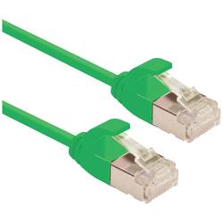 Roline 21.15.3334 RJ45 síťové kabely, propojovací kabely CAT 6A U/FTP 1.50 m zelená nestíněný, bez halogenů, samozhášecí 1 ks