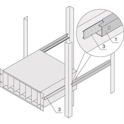 nVent SCHROFF 24562455 19 palec lišty pro datové skříně