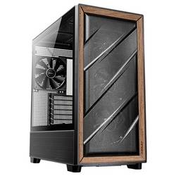 Antec FLUX midi tower PC skříň černá, dřevo
